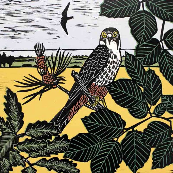 Hobbies at ken hill linocut print by kate heiss