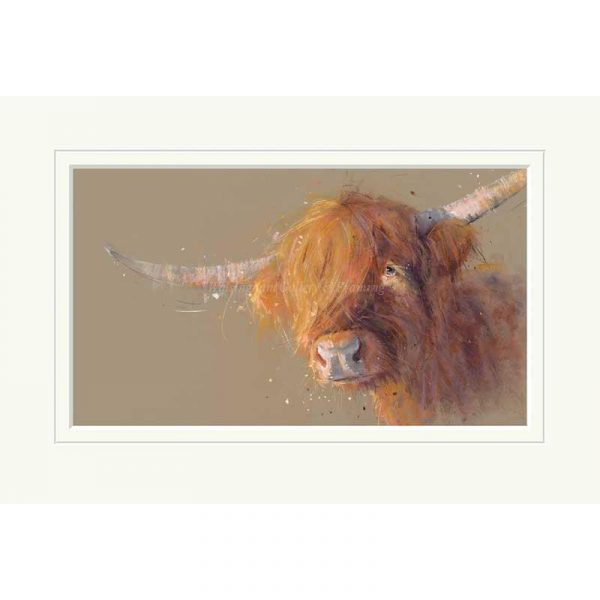 Mounted limited edition print 'Big Softy' by Nicky Litchfield