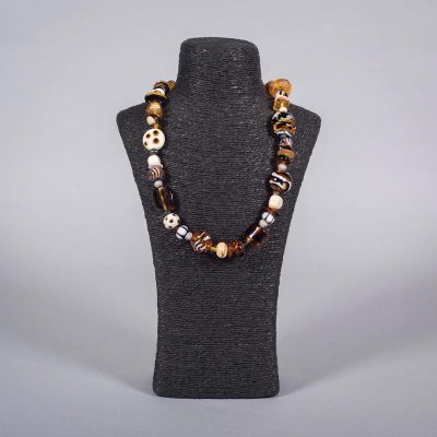 Glass bead necklace 'Nomad' by Clare Gaylard