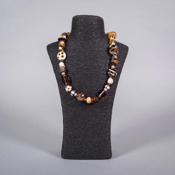 Glass bead necklace 'Nomad' by Clare Gaylard