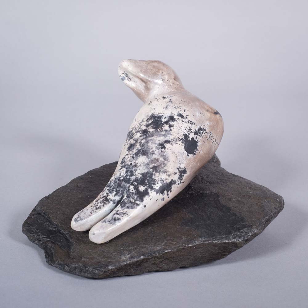 Ceramic sculpture of 'On the Rocks II' by Carol Pask, alternative view 2