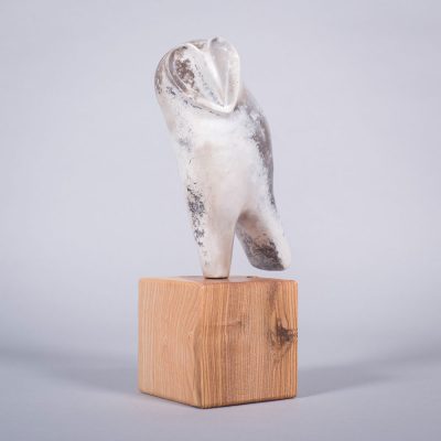 Ceramic sculpture of 'Owl I' by Carol Pask