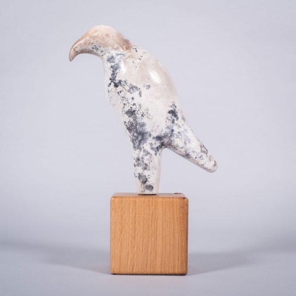 Ceramic sculpture of 'The Hunter' by Carol Pask