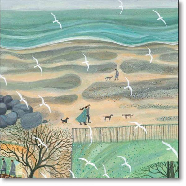 Greeting card of 'Strollers' by Dee Nickerson