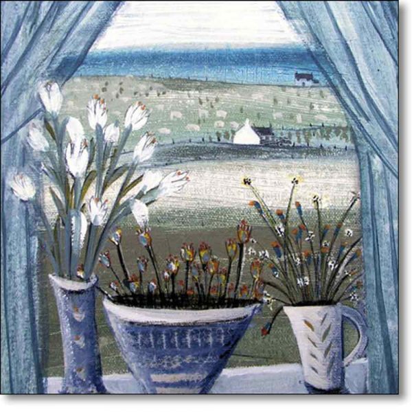 Greeting card of 'The Window' by Hannah Hann