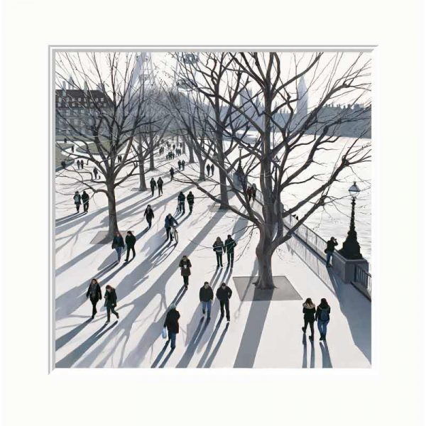 Mounted limited edition print 'Winter Light' by Jo Quigley