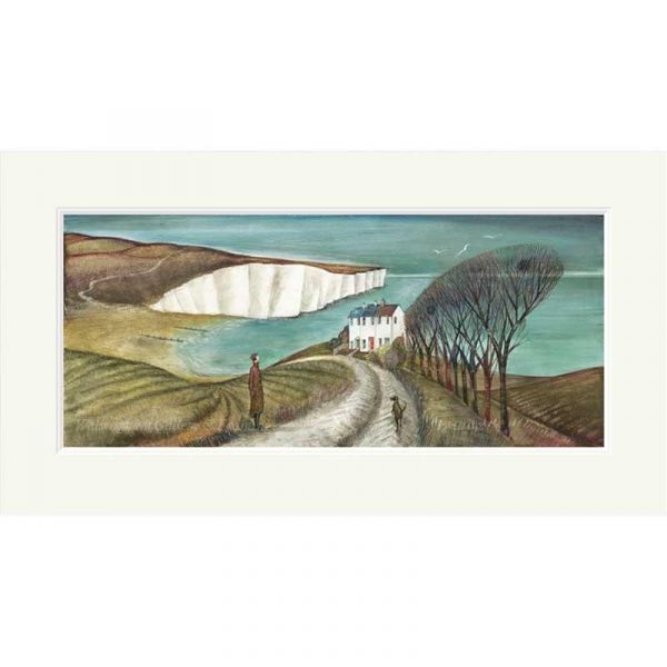 Mounted limited edition print 'Cuckmere Haven' by Joe Ramm