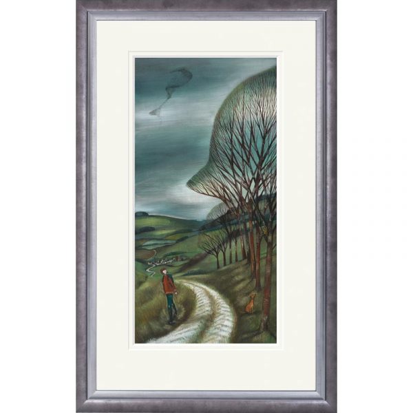 Framed limited edition print 'Woodland Walk' by Joe Ramm