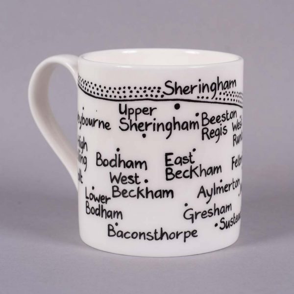 Bone china mug 'Holt to Trimingham' by Magi-C