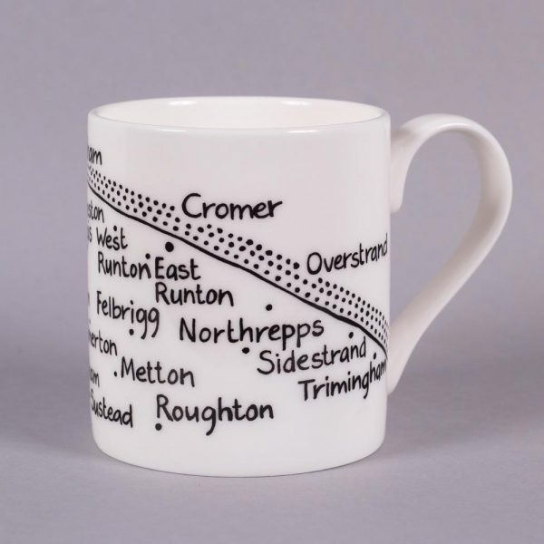 Bone china mug 'Holt to Trimingham' by Magi-C, view 2