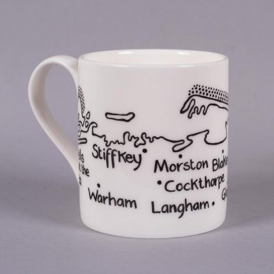 Bone china mug 'Wells-next-the-Sea to Kelling' by Magi-C