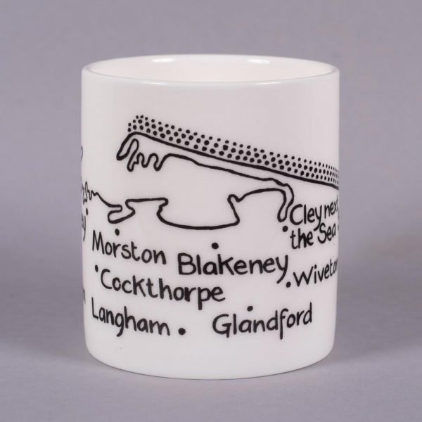 Bone china mug 'Wells-next-the-Sea to Kelling' by Magi-C, view 3