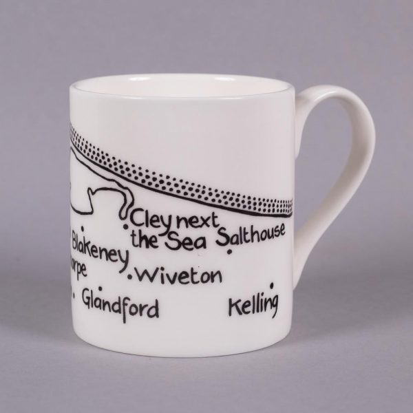 Bone china mug 'Wells-next-the-Sea to Kelling' by Magi-C, view 2