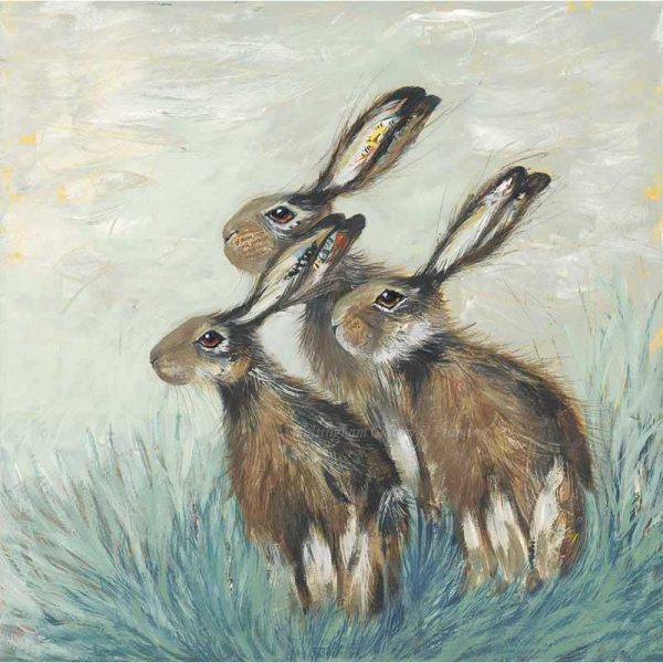 Limited edition print 'A Husk of Hares' by Nicola Hart