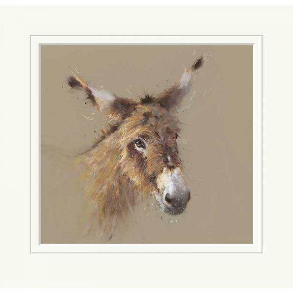 Mounted limited edition print 'Gentle Jack' by Nicky Litchfield