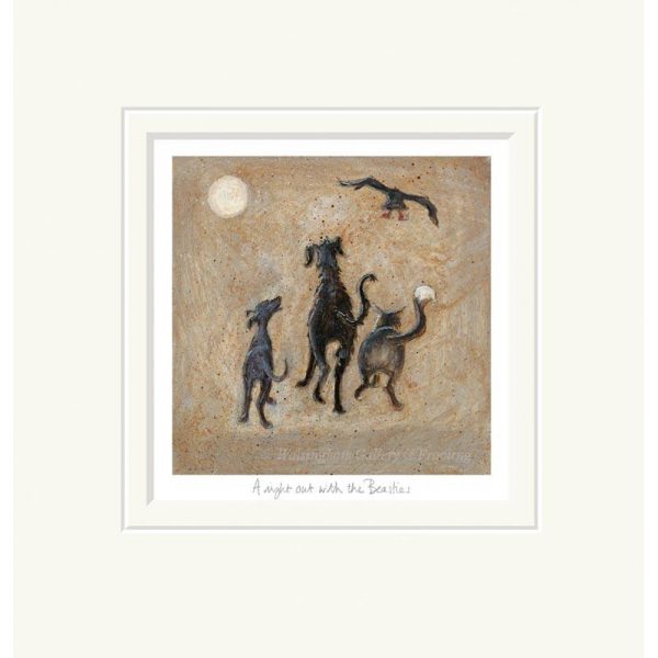 Mounted limited edition print 'A Nighy out with the Beasties' by Sam Toft