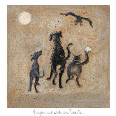 Limited edition print 'A Night out with the Beasties' by Sam Toft