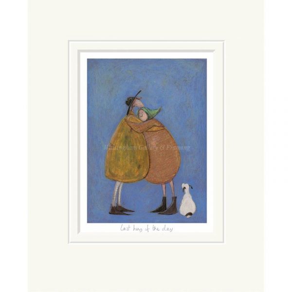 Mounted limited edition print 'Last Hug of the day' by Sam Toft
