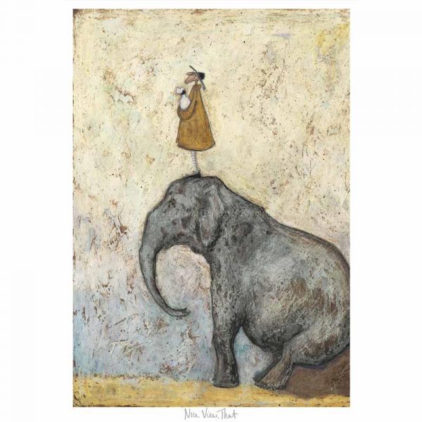 Limited edition print 'Nice View, That' by Sam Toft