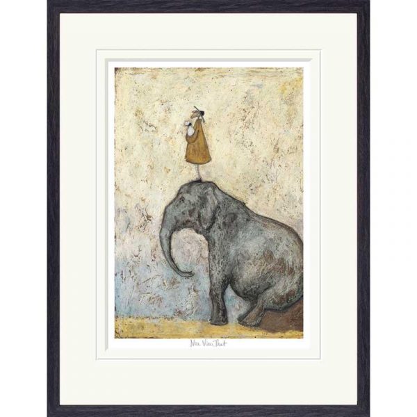 Framed limited edition print 'Nice View, That' by Sam Toft