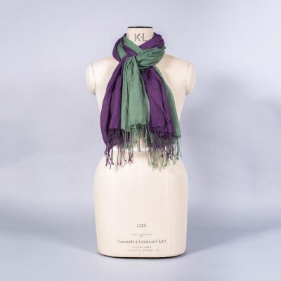 'Pashmina - Aubergine Green' by York Scarves