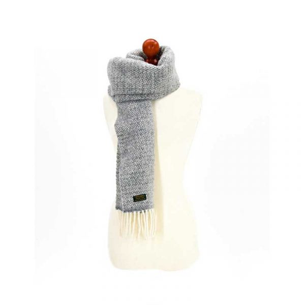 Grey illusion scarf by Tweedmill Textiles