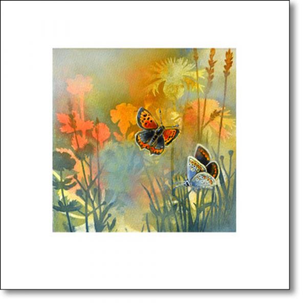 Greeting Card of 'Summer Meadow II' by Louise Bird