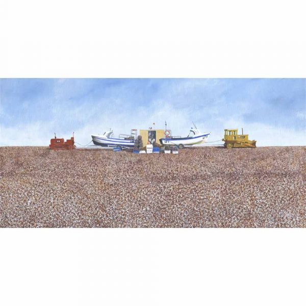 Limited edition print 'Cley Caterpillars' by Alan Godber