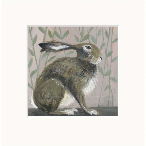 Mounted limited edition print 'Sit Tight' by Nicola Hart