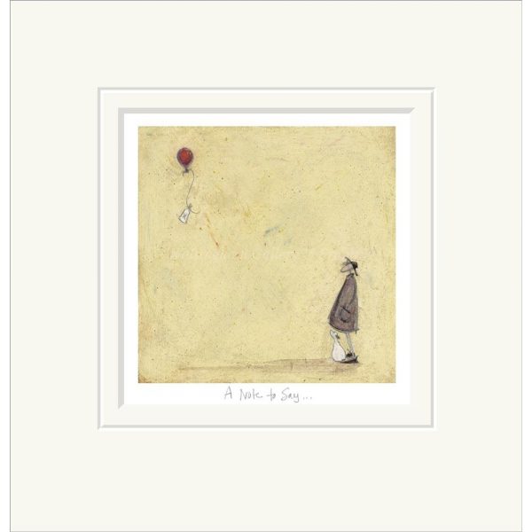 Mounted limited edition print 'A Note to Say ...' by Sam Toft