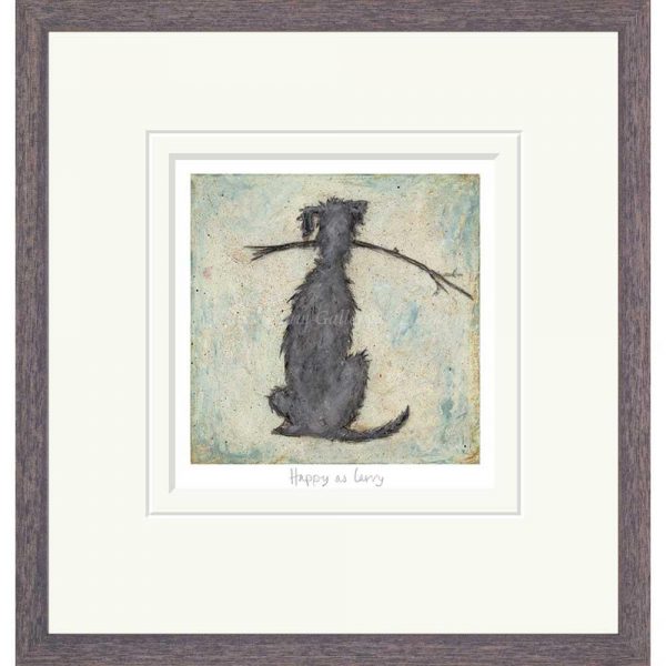 Framed limited edition print 'Happy as Larry' by Sam Toft