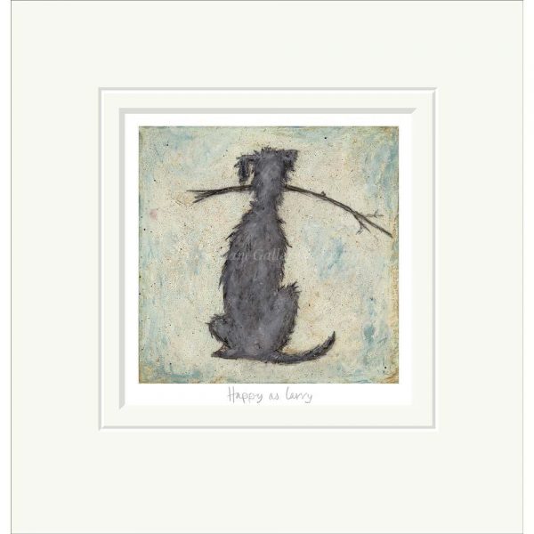 Mounted limited edition print 'Happy as Larry' by Sam Toft