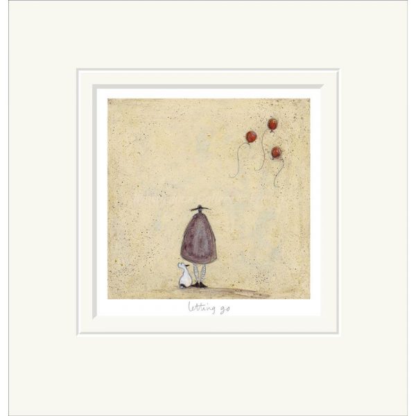 Mounted limited edition print 'Letting Go' by Sam Toft