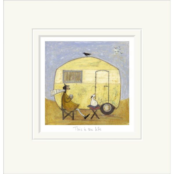 Mounted limited edition print 'This is the Life' by Sam Toft