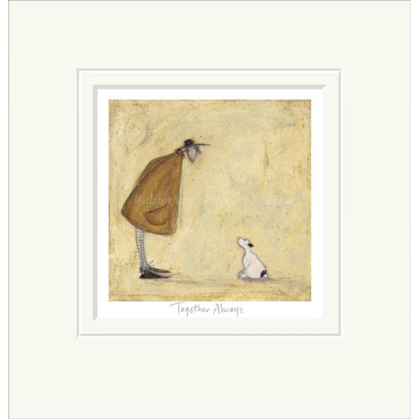 Mounted limited edition print 'Together Always' by Sam Toft