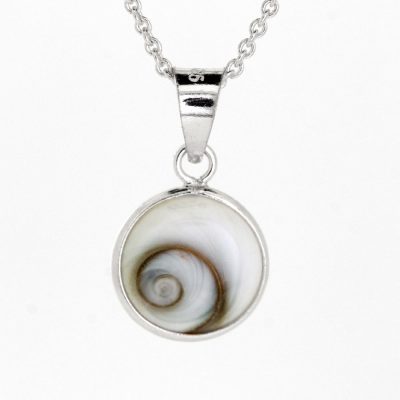 Shiva's eye small round pendant