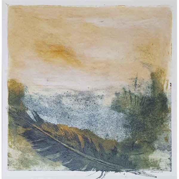 original collagraph & mixed media by Nigel Skinner