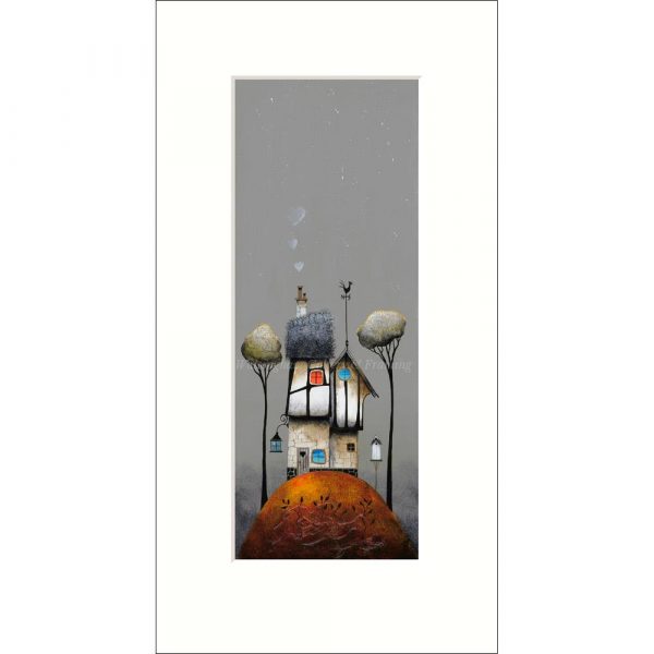 Mounted limited edition print 'Home is Where the Heart is' by Gary Walton