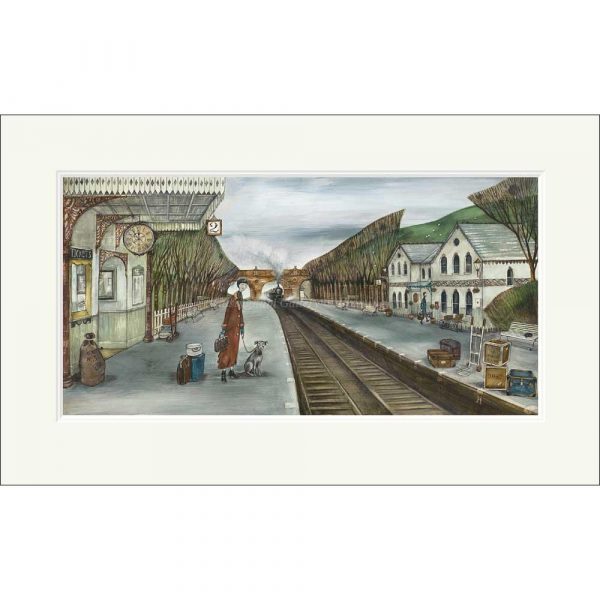 Mounted limited edition print 'Rosehill Station' by Joe Ramm