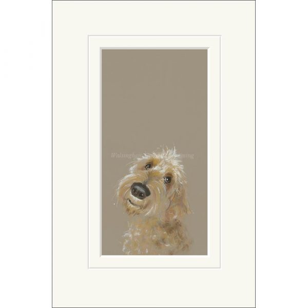 Mounted limited edition print 'Doodle' by Nicky Litchfield