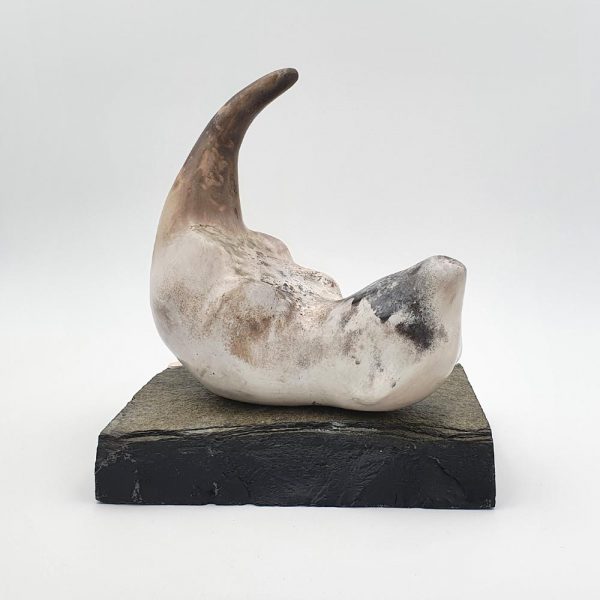 Ceramic sculpture 'Otter I' by Carol Pask