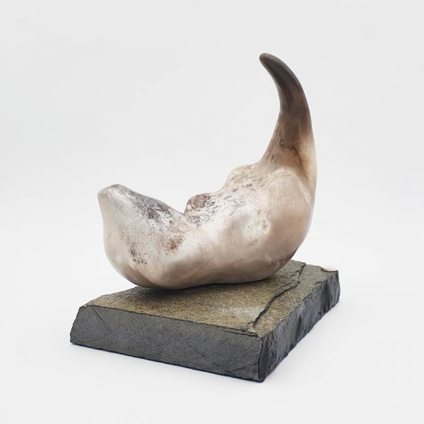 Ceramic sculpture 'Otter I' by Carol Pask