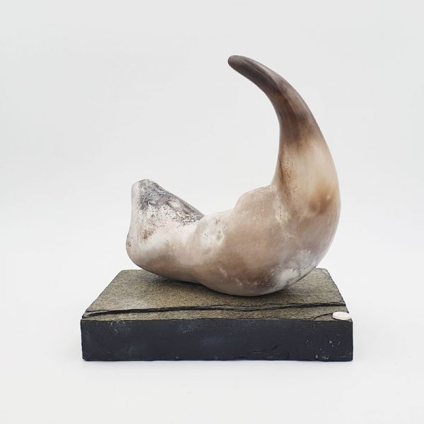 Ceramic sculpture 'Otter I' by Carol Pask