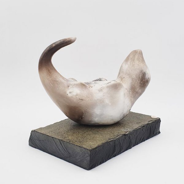 Ceramic sculpture 'Otter II' by Carol Pask