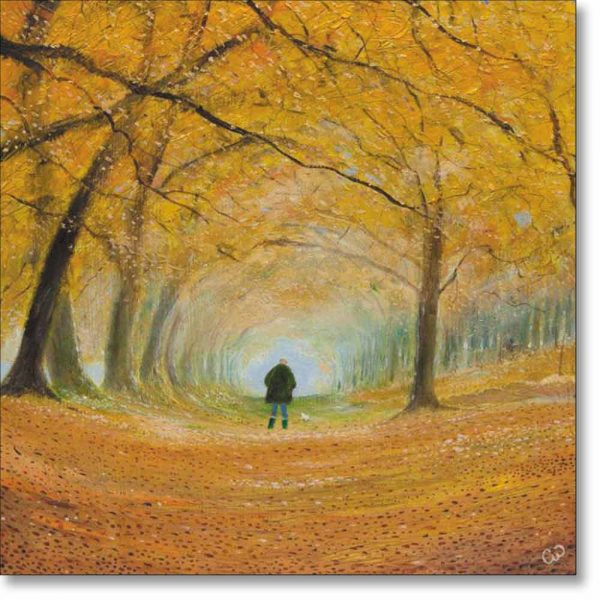 Greeting card of 'Autumn Walk' by Chris Williamson