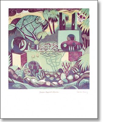 Greetings card of 'Barbara Hepworth's Garden' by Sarah Young
