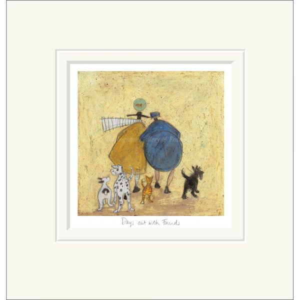 Mounted limited edition print 'Days out with Friends' by Sam Toft