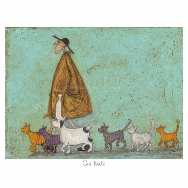 Limited edition print 'Cat Walk' by Sam Toft