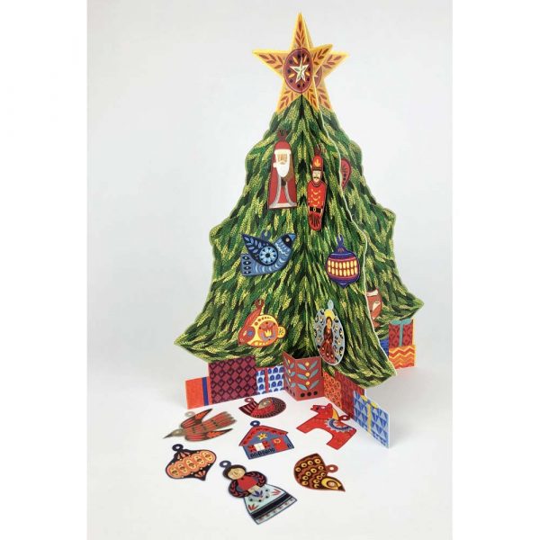 Freestanding Advent Calendar of 'Advent Christmas Tree' by Alice Melvin