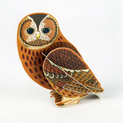 Pop-out card of 'Tawny Owl' by Alice Melvin